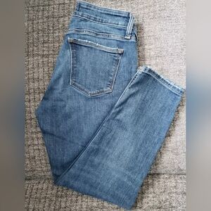 Silver Jeans Co. Womens Size W26 L25 Blue Denim Avery Skinny Crop